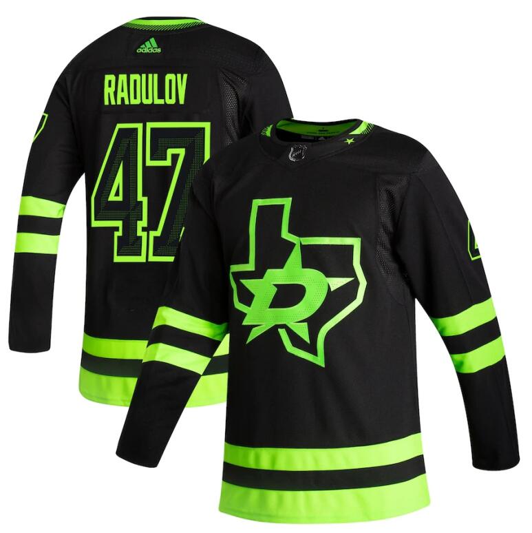 2021 Adidias Dallas Stars #47 Alexander Radulov Black Men Reverse Retro Alternate NHL Jersey->dallas stars->NHL Jersey